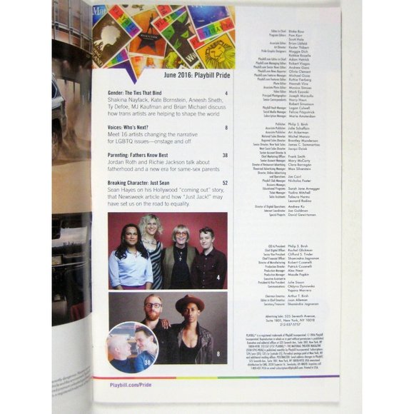 A Doll's House Playbill Pride June 2016 NYC Theatre New Audience Ibsen Lacey - Picture 2 of 8